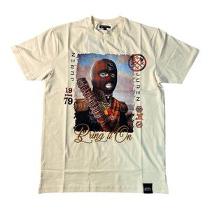 Juren graphic tee sz Various cream
